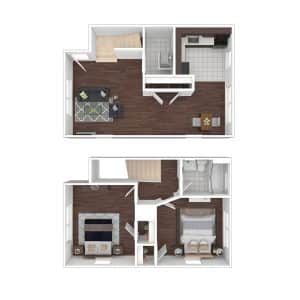 2.1b 2 Bedroom | 1 Bath 794 Square Feet $Call for Pricing