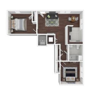 2.1b Accessible 2 Bedroom | 1 Bath 848 Square Feet $Call for Pricing